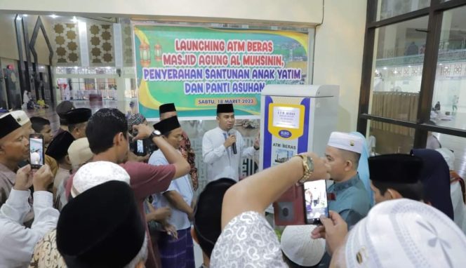 
 Wawako Solok Launching ATM Beras untuk Kaum Dhuafa dan Masyarakat Kurang Mampu