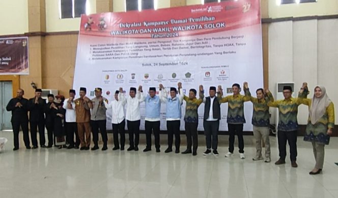 
 KPU Kota Solok Gelar Deklarasi Kampanye Damai Pilkada 2024