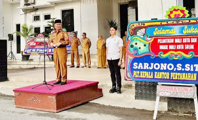 
 Pimpin Apel Gabungan, Wawako Solok Ajak Perangkat Daerah Perkuat Sinergi